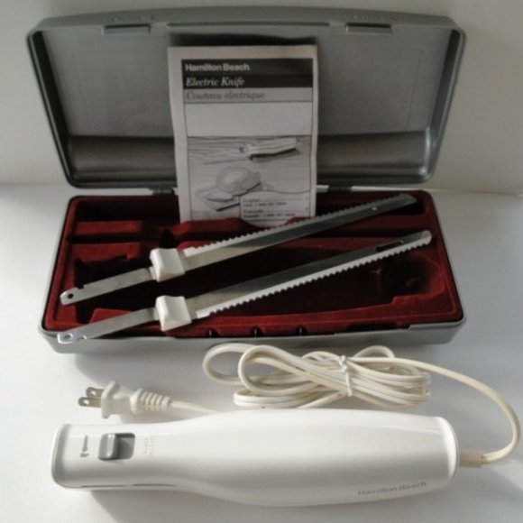 Hamilton Beach Carv'n Electric Knife Stainless Steel Blades Case 74250 - Picture 1 of 5